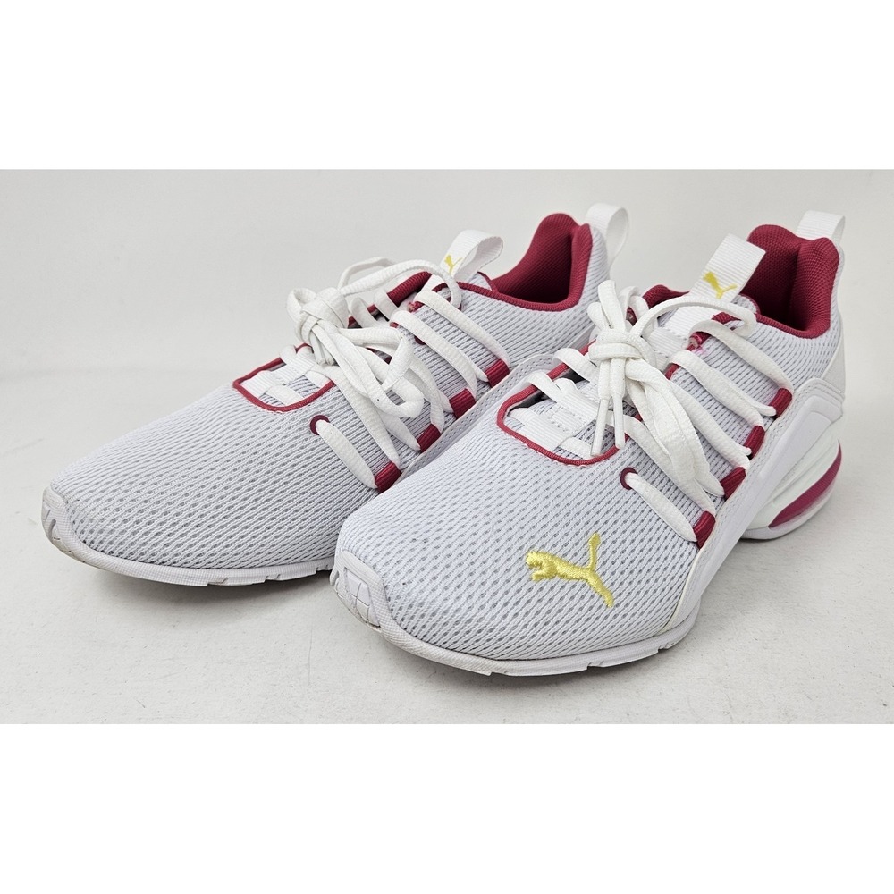 PUMA Axelion Mesh Lace Up Girl's Size 4.5C Sneakers Shoes Pink 194285-05, EUC! - Picture 4 of 12